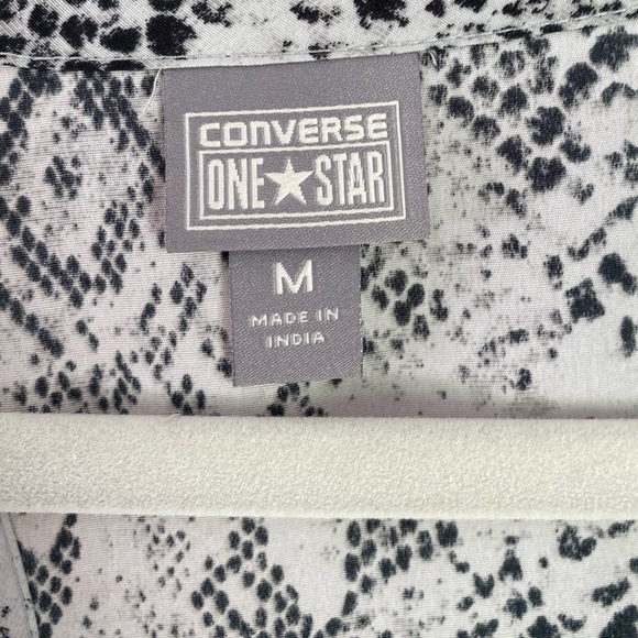 Converse one Star Snake Prink Racerback sleeveless top w/ empire waist and tie M - Picture 6 of 9